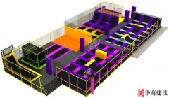 新型蹦床主题公园装修案例